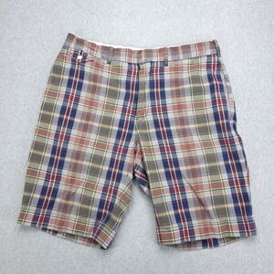 Polo Ralph Lauren Sportswear Shorts Men's 34 Plaid Chino Cotton‎